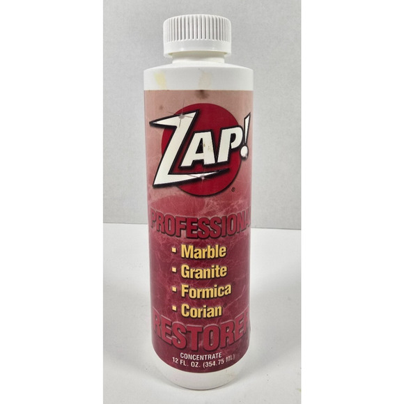 Zap! Professional Restorer Marble Granite Formica Corian Concentrate 12 fl oz - Picture 1 of 3